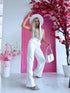 Classic, WHITE fabric pants "SEASON HIT" VS02 PRE-ORDER